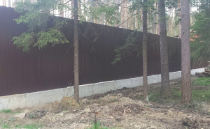 Забор из профнастила  2.5 м*180 м